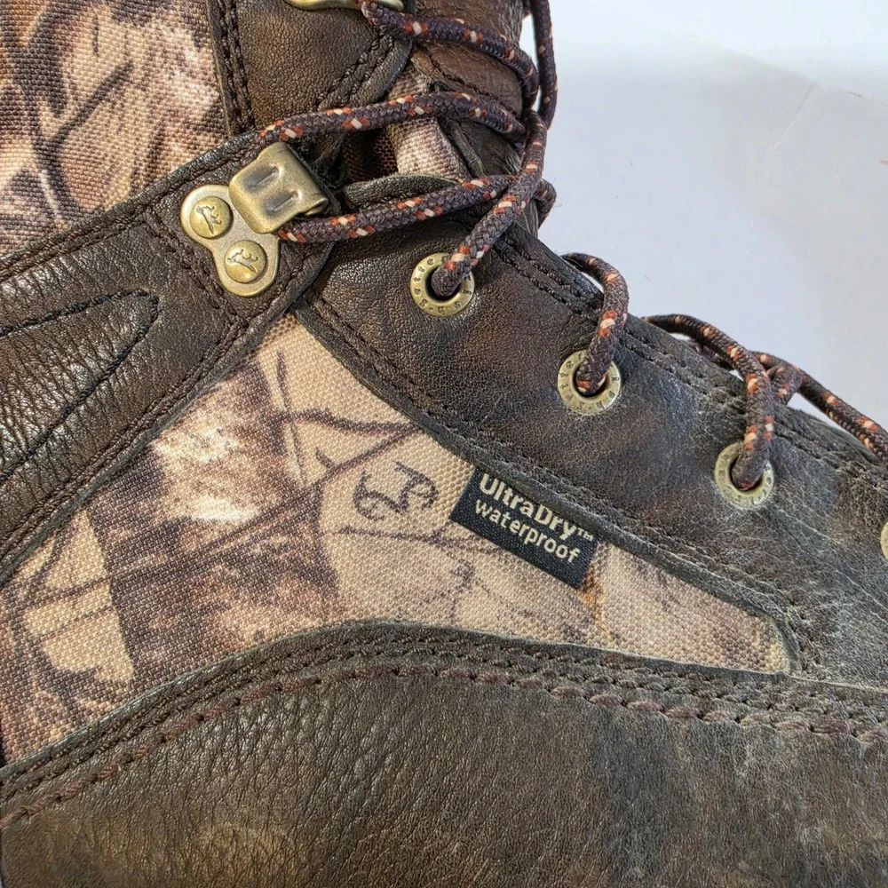 Red Wing Irish Setter Hunt Boots Mens 13 E2 Brown Leather Camo Waterproof 885